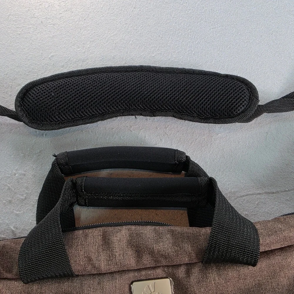 Ergobaby Diaper Bag Messenger Brown Quilted Shoulder Bag Travel Tote